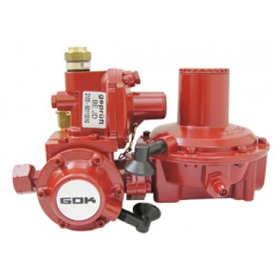 Gas pressure regulator 1st stage 24Kg/h ital. conn. X 1/2''f 0,7bar with SAV and SBV PN 25